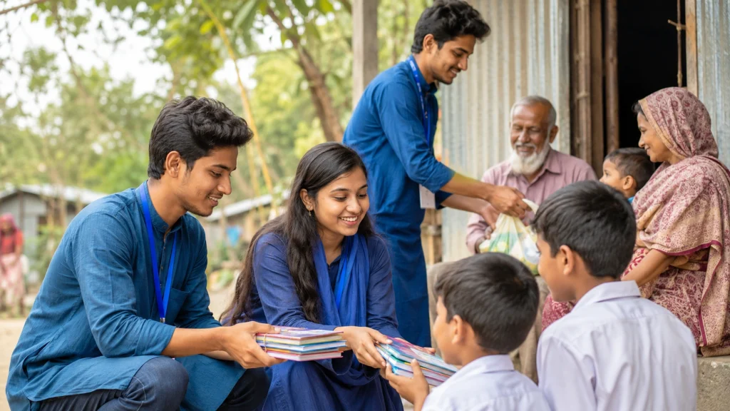 তরুণদের স্বেচ্ছাসেবী উদ্যোগেই গড়ে উঠতে পারে মানবিক সমাজ